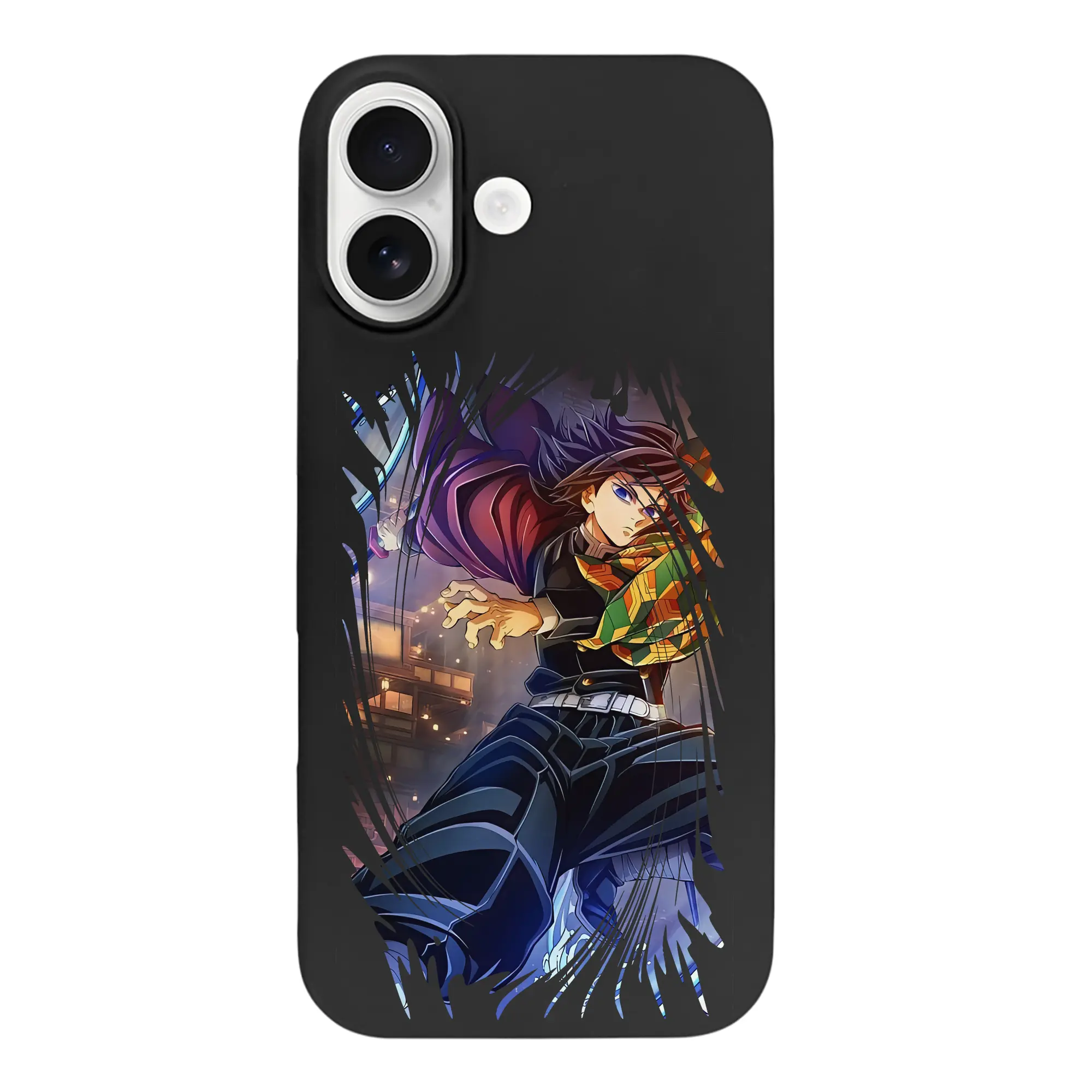 鬼滅の刃 グッズ,冨岡 義勇 - iPhone 17 シリーズ シリコンケース 薄型 耐衝撃 指紋防止 ソフトタッチカバー 精密フィット 傷防止 保護ケース iPhone 17/17 Air/17 Pro/17 Pro Max 対応